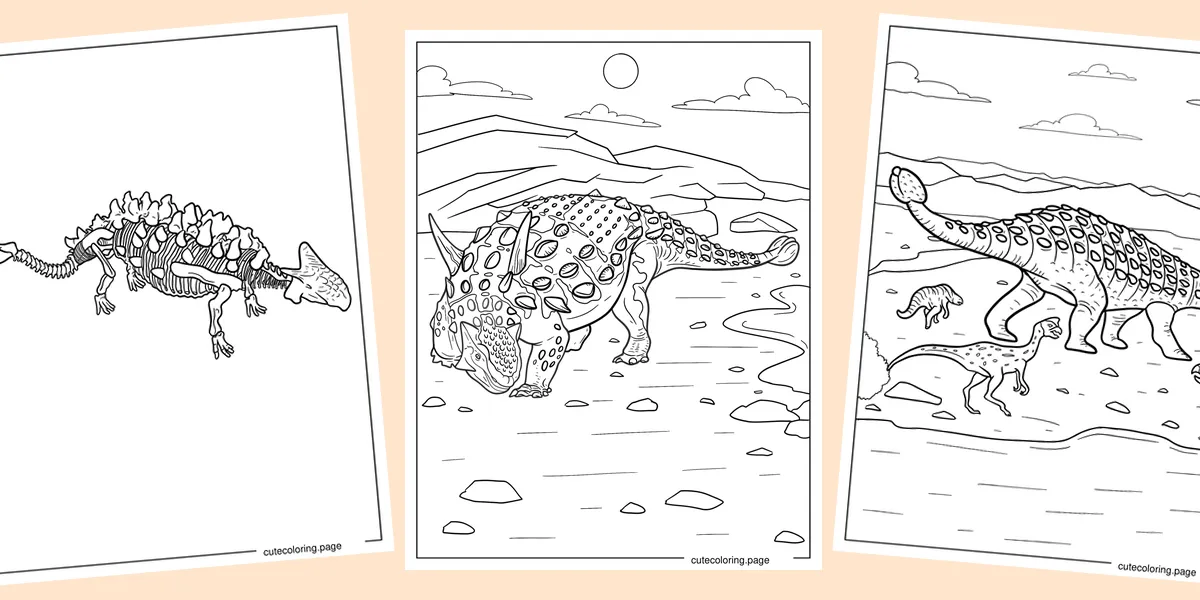 ankylosaurus-coloring-pages