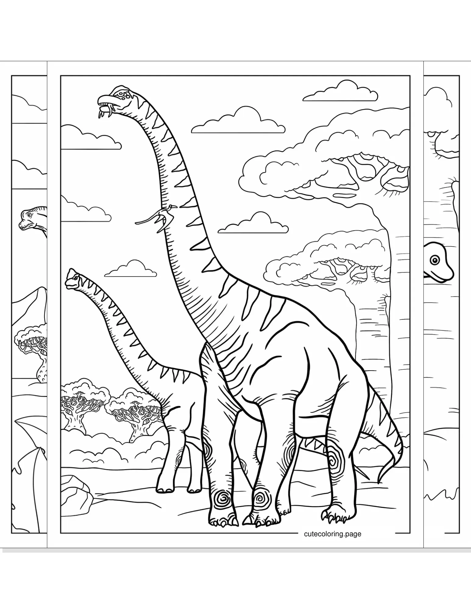 brachiosaurus coloring pages coloring page