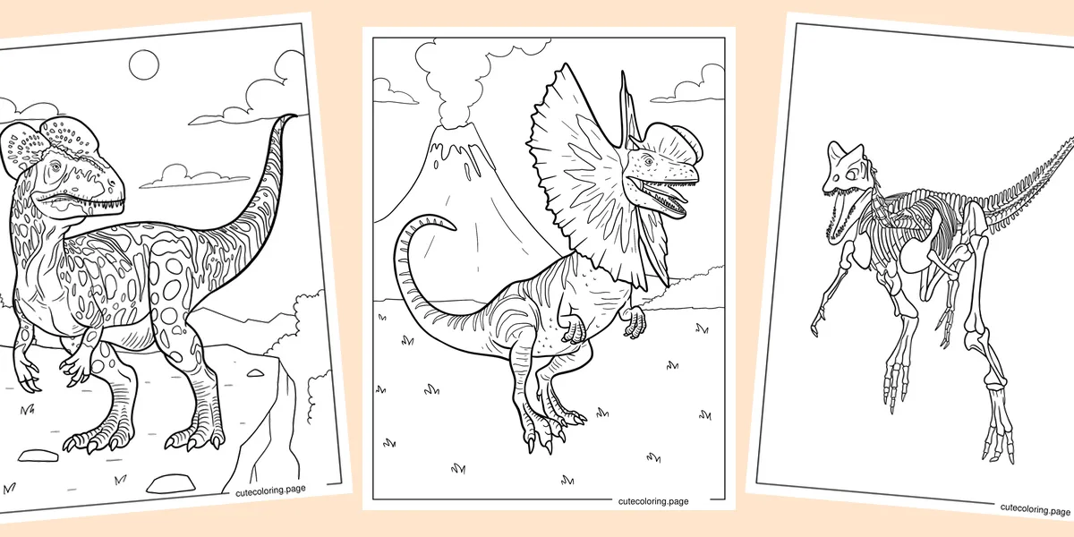 dilophosaurus-coloring-pages