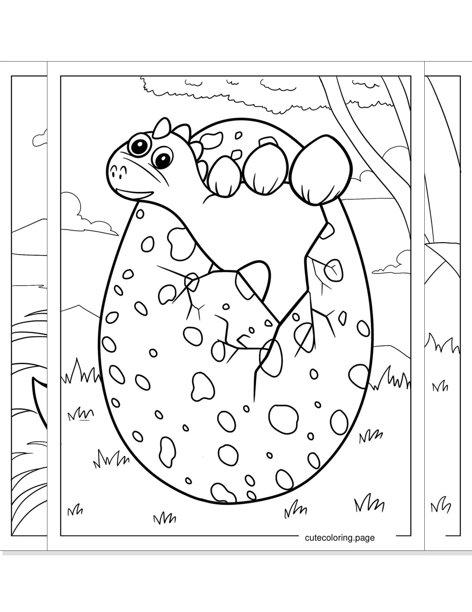 dinosaur egg coloring pages coloring page