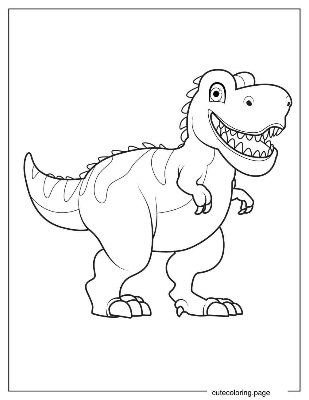 Cartoon Gigantosaurus Coloring Page For Kids coloring page