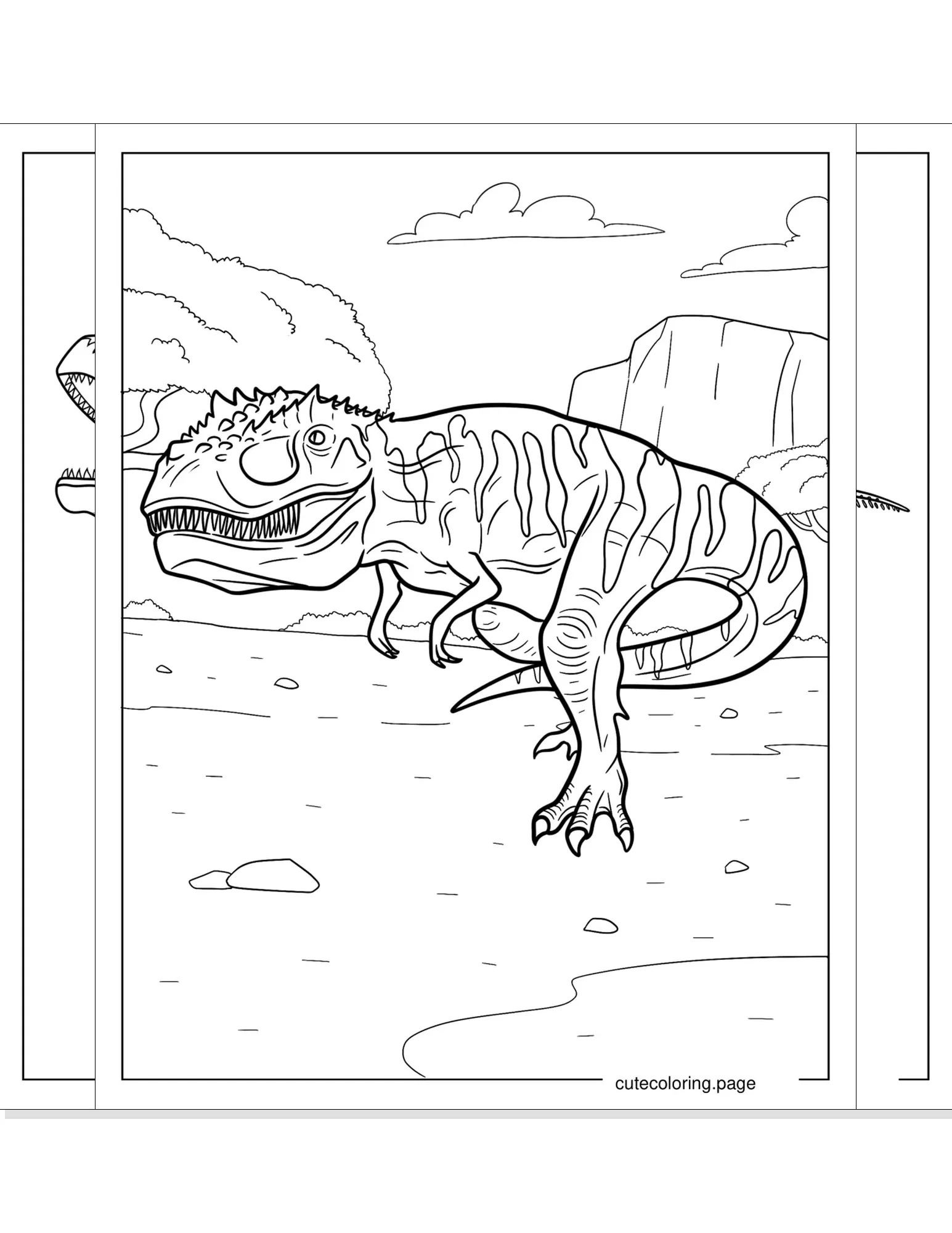 gigantosaurus coloring pages coloring page