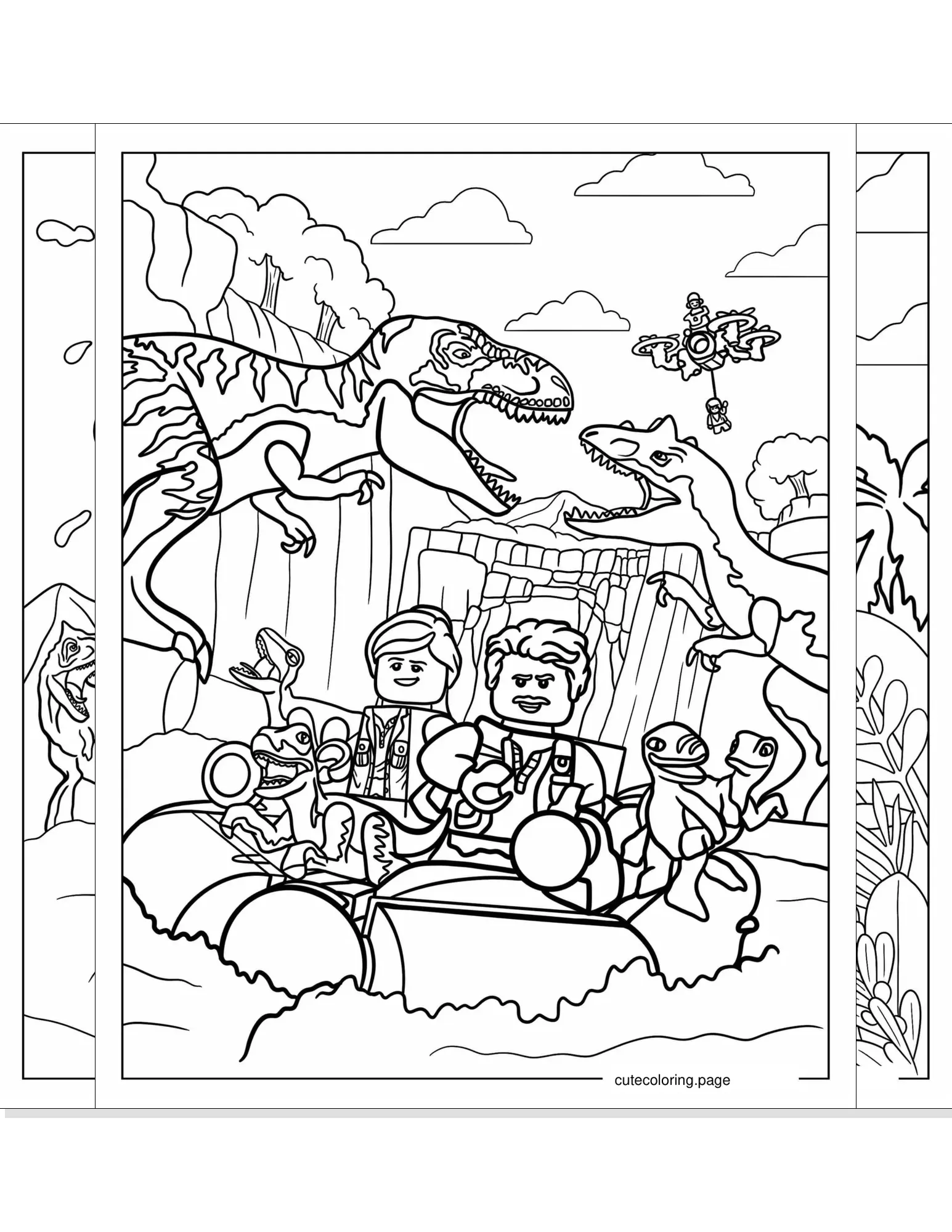 jurassic park coloring pages coloring page