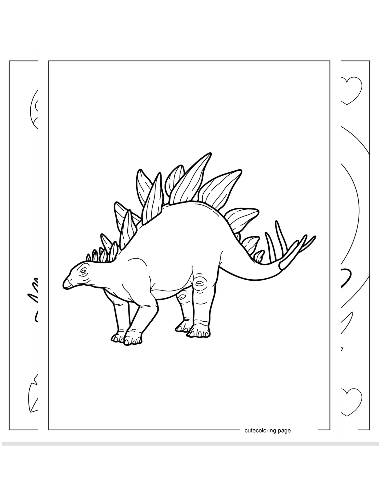 stegosaurus coloring pages coloring page