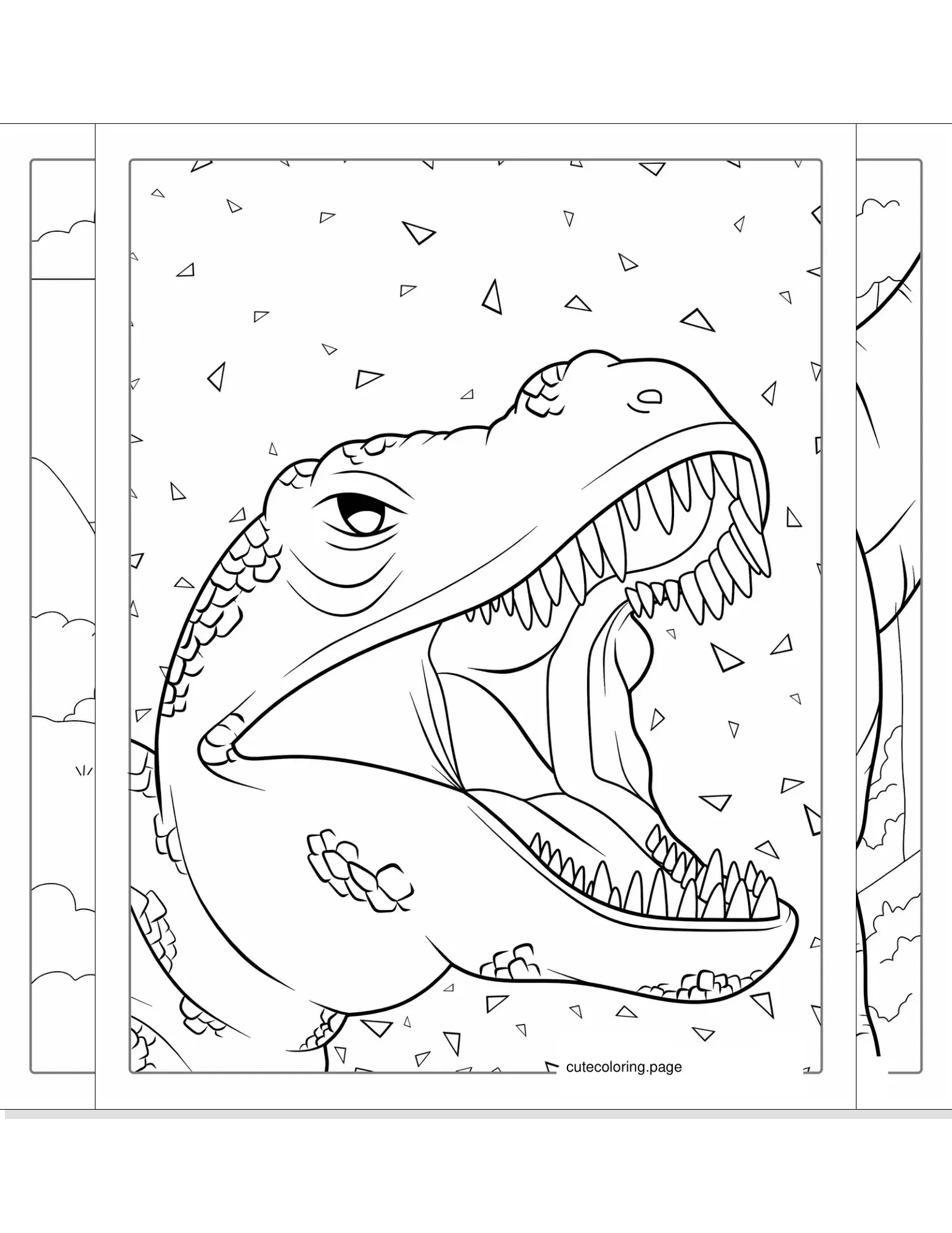 t rex coloring pages coloring page