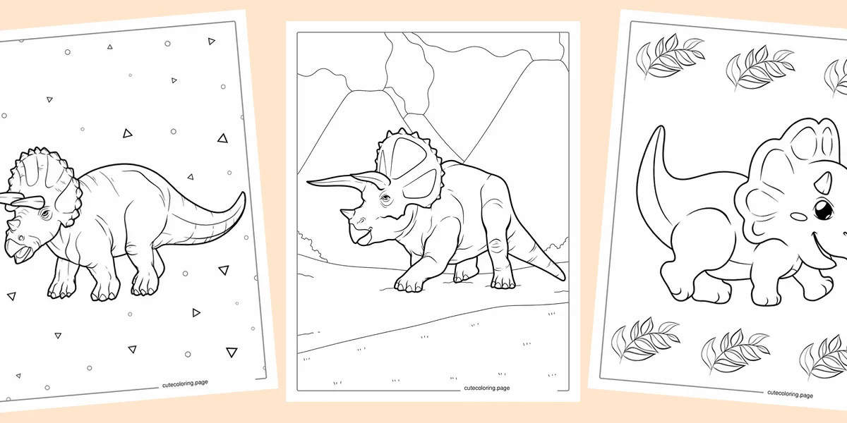 triceratops-coloring-pages