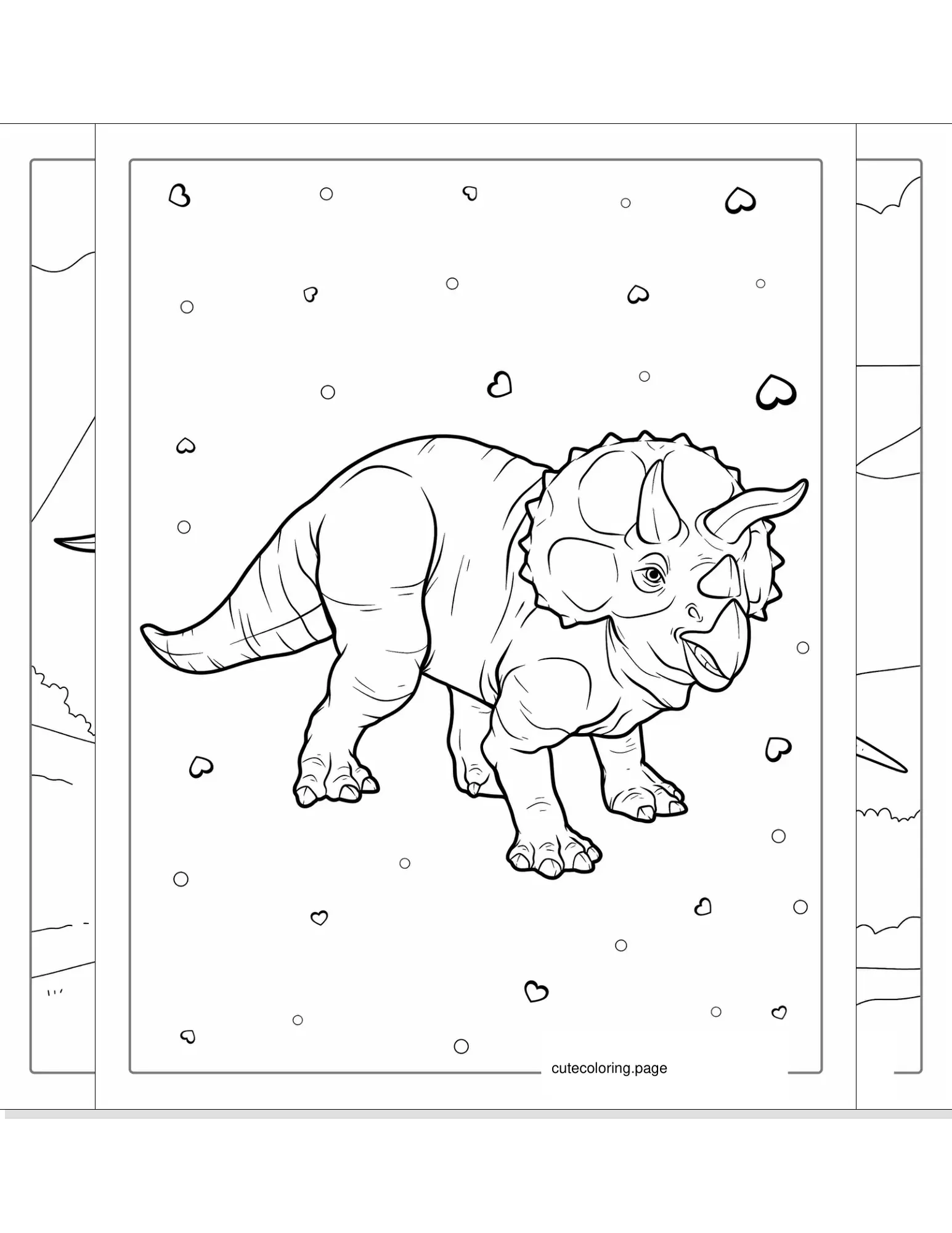 triceratops coloring pages coloring page